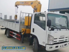 Camion-grue Isuzu avec grue à flèche de 5 tonnes