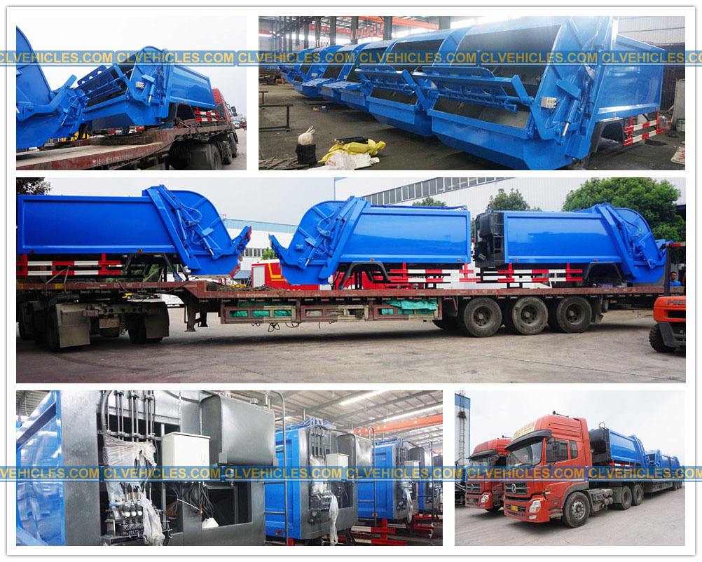 Superstructure of garbage compactor truck