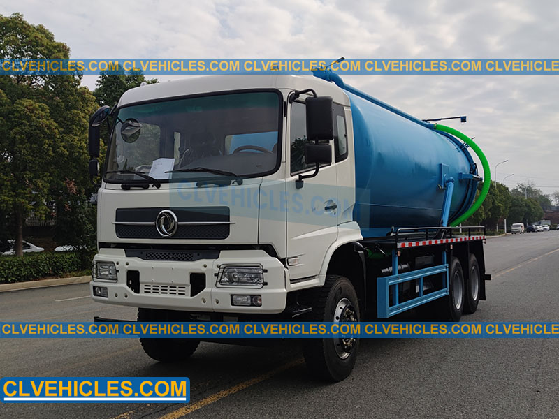 6WD sewage vacuum truck