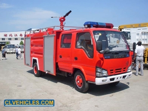 camion de pompier de réservoir d'eau isuzu