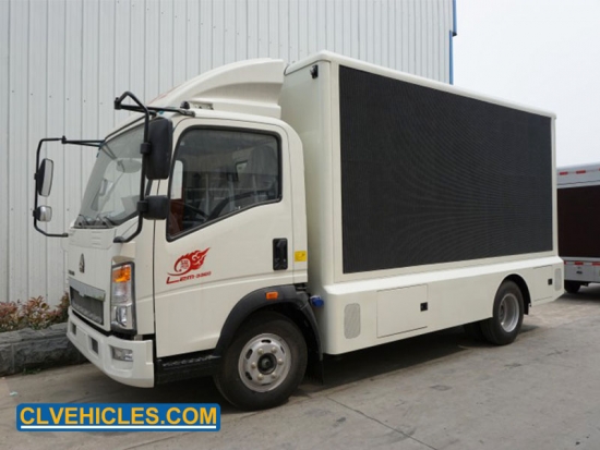 camion de publicité numérique howo avec écran de visualisation à led  fournisseurs,fabricants,usines de Chine
