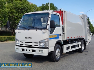 Camion à ordures compacteur