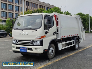 Camion de compression des déchets