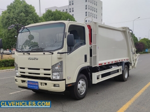Camion compresseur de déchets