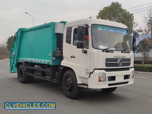 Camion à ordures compacteur