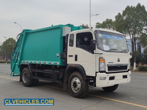 Camion à ordures compacteur