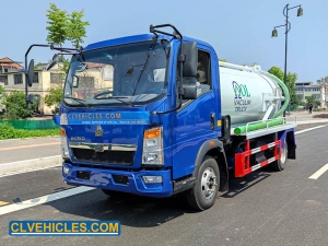 Camion d'aspiration des eaux usées