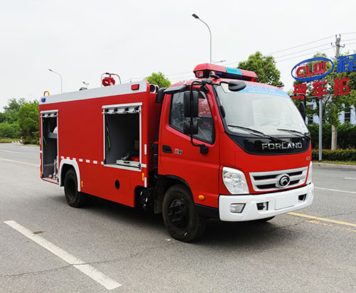 Une unité de camion de lutte contre l'incendie au Nigeria