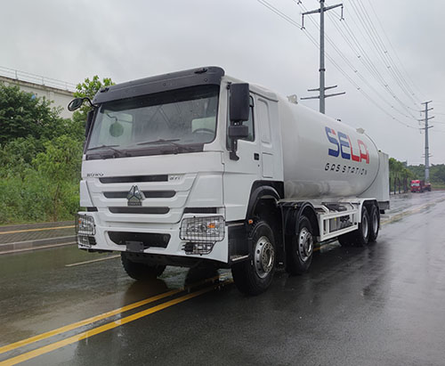 Unité de camion-citerne de remplissage de GPL HOWO 35CBM expédiée au Nigeria