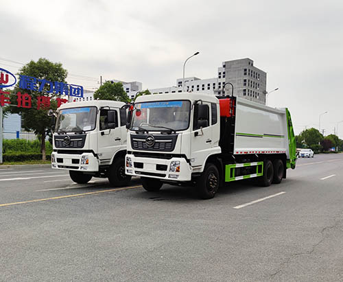 Deux unités de camion à ordures compacteur 18CBM expédiées au Myanmar