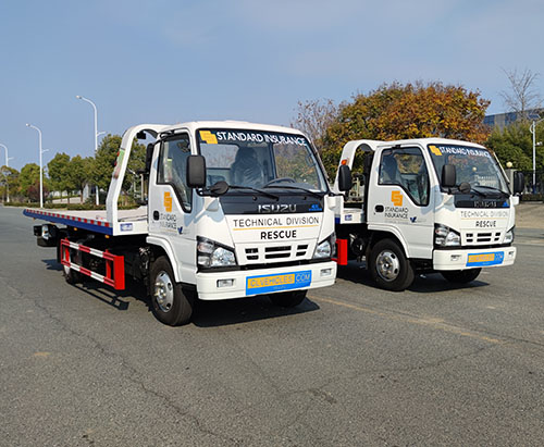 Deux unités de camion de dépanneuse ISUZU série N expédiées aux Philippines