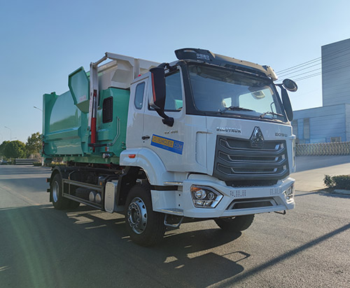 Une unité de chariot de 14cbm de chariot de chariot détachable navire de camion à ordures à Trinidad et Tobago