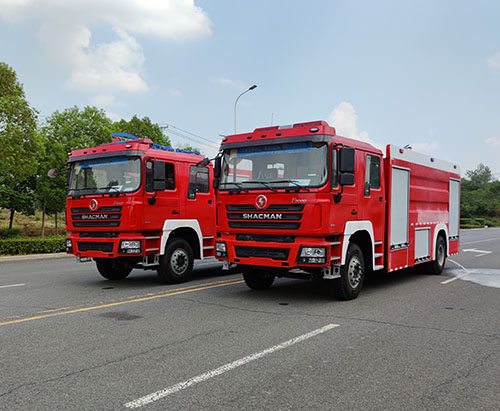 Two Units of SHACMAN Fire Fighting Truck Ship To Nigeria