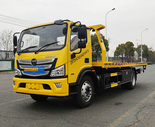 Une unité de camion de dépanneuse à plateau FOTON AUMARK expédiée vers la Jamaïque